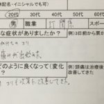 3日前から肩から肩甲骨が凝って痛い【20代男性】整体治療で改善した1症例