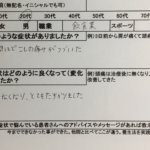 飲食業で腰痛【1週間前から】一度で改善した20代女性の1症例