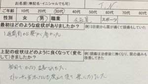 重いものを持って腰を痛めた【男のギックリ腰】1回でかなり改善した