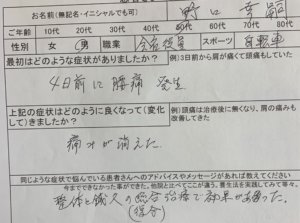 ギックリ腰になった50代男性【整体鍼灸治療】で改善した1症例