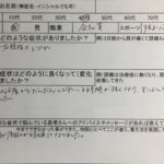 右腕から右親指のしびれ【肩こりもあり】しびれ症状がなくなった1症例